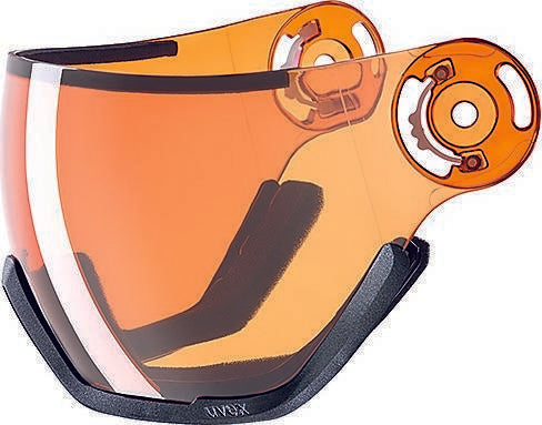 uvex HLMT 400 VISOR ESS Ersatzvisier für Ski-Snowboardhelm lgl orange