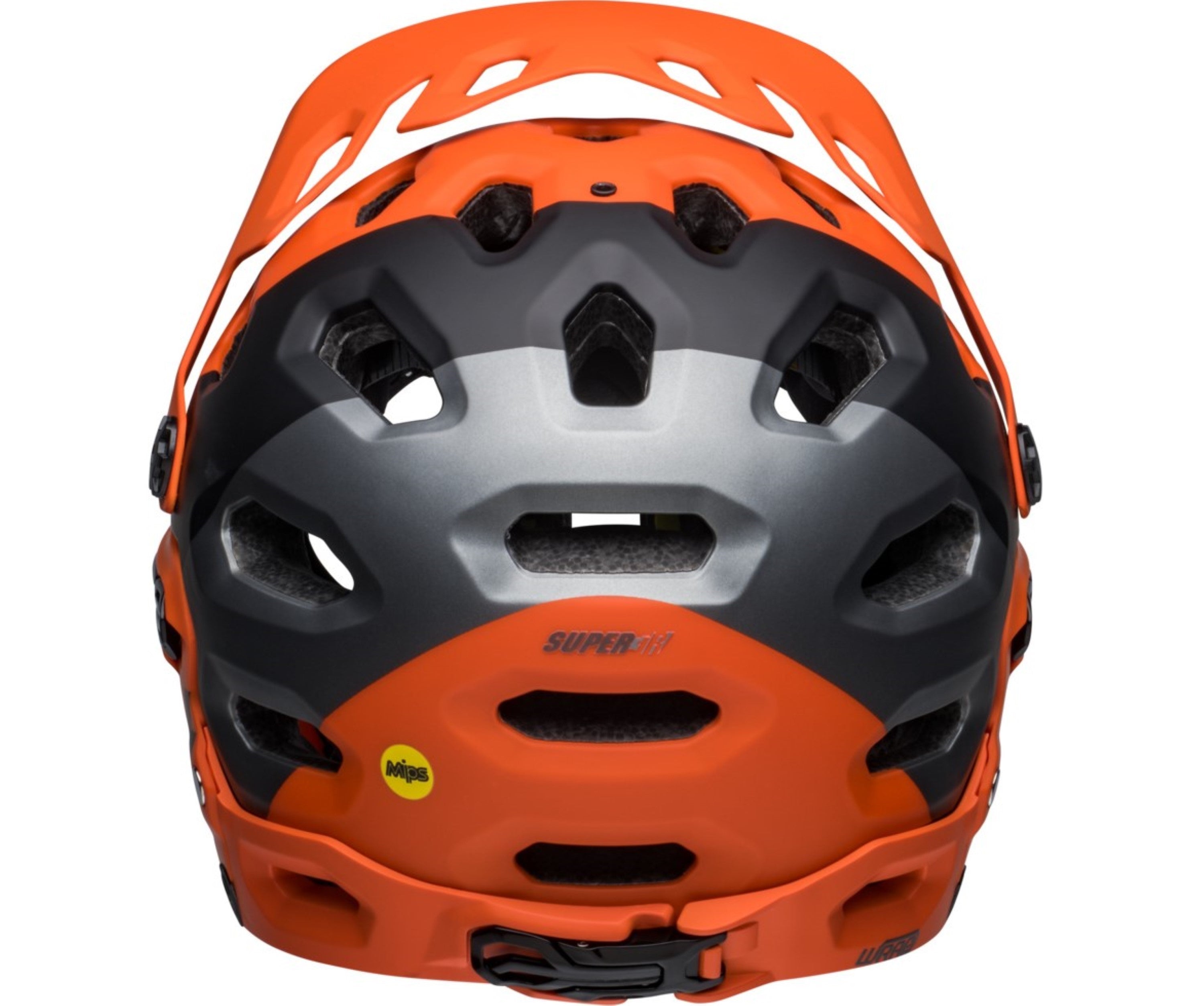Bell SUPER 3R Fahrradhelm matte orange black Unisex