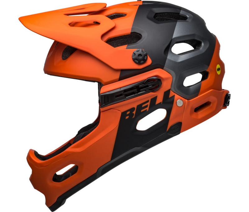 Bell SUPER 3R Fahrradhelm matte orange black Unisex