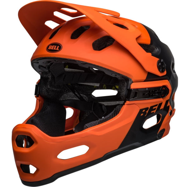 bell hub fahrradhelm Bell SUPER 3R Fahrradhelm matte orange black Unisex