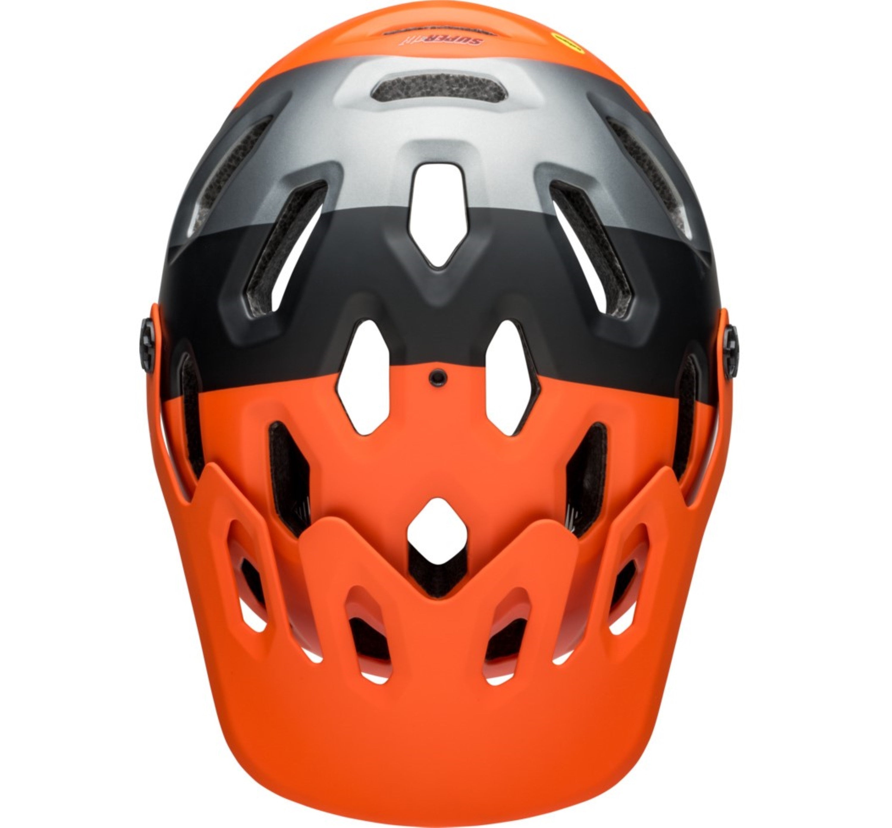 Bell SUPER 3R Fahrradhelm matte orange black Unisex