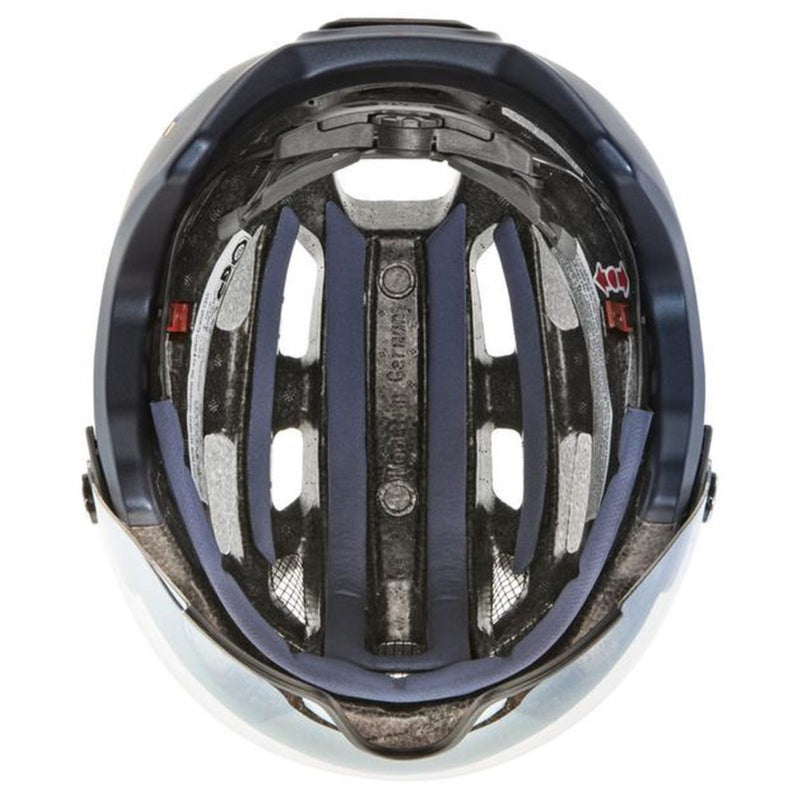 uvex FINALE VISOR VARIO Fahrradhelm deep space mat Unisex