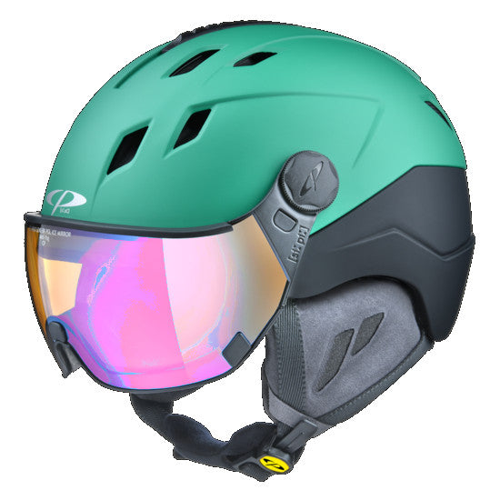 CP CORAO + Ski-Snowboardhelm green soft touch / black soft touch Unisex