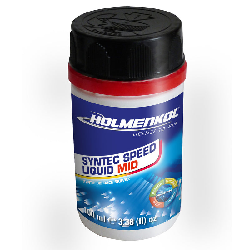 Holmenkol Syntec Speed Liquid 100ml WET, MID, COLD Flüssigwachs HF Speedfinish