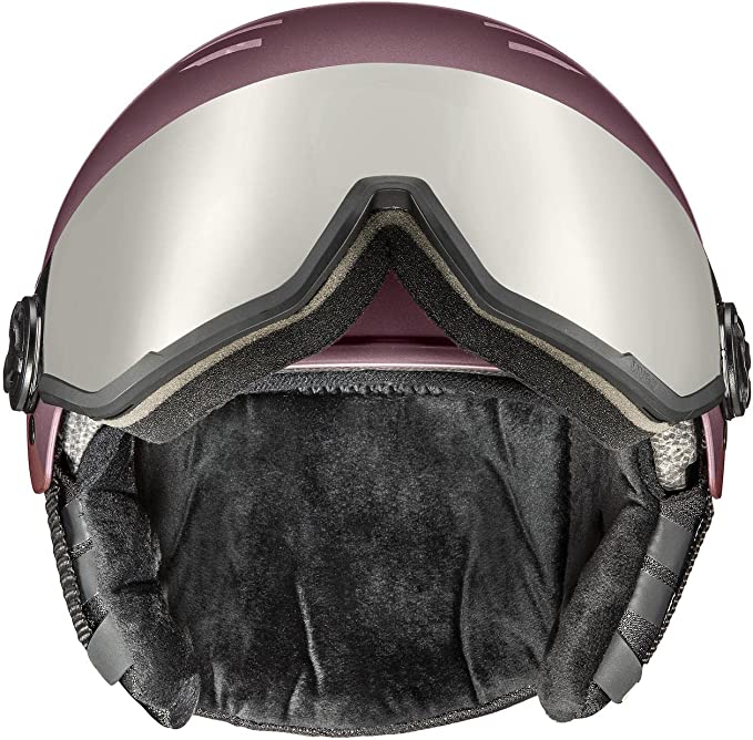 uvex WANTED VISOR Ski-Snowboardhelm bramble-antique rose mat Unisex