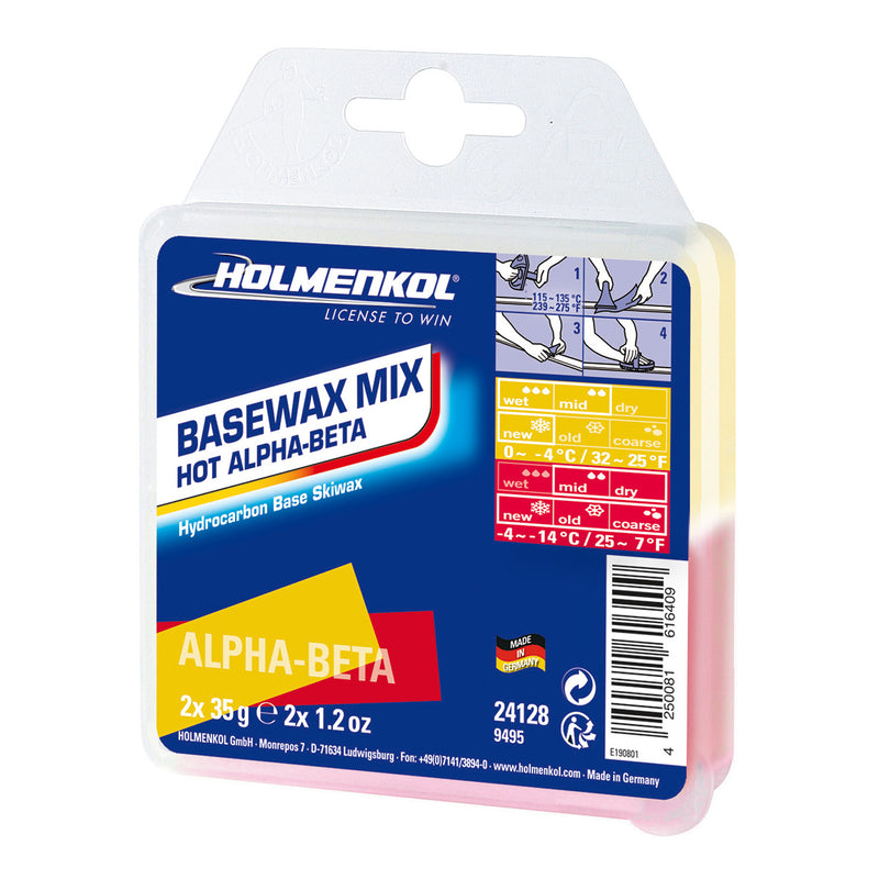 Holmenkol Base Wax 2x35g Alpha Beta Ultra Worldcup Natural Basiswachs