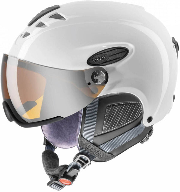 uvex HLMT 300 Visor litemirror Silver 55-58 cm Skihelm Shiny White Unisex