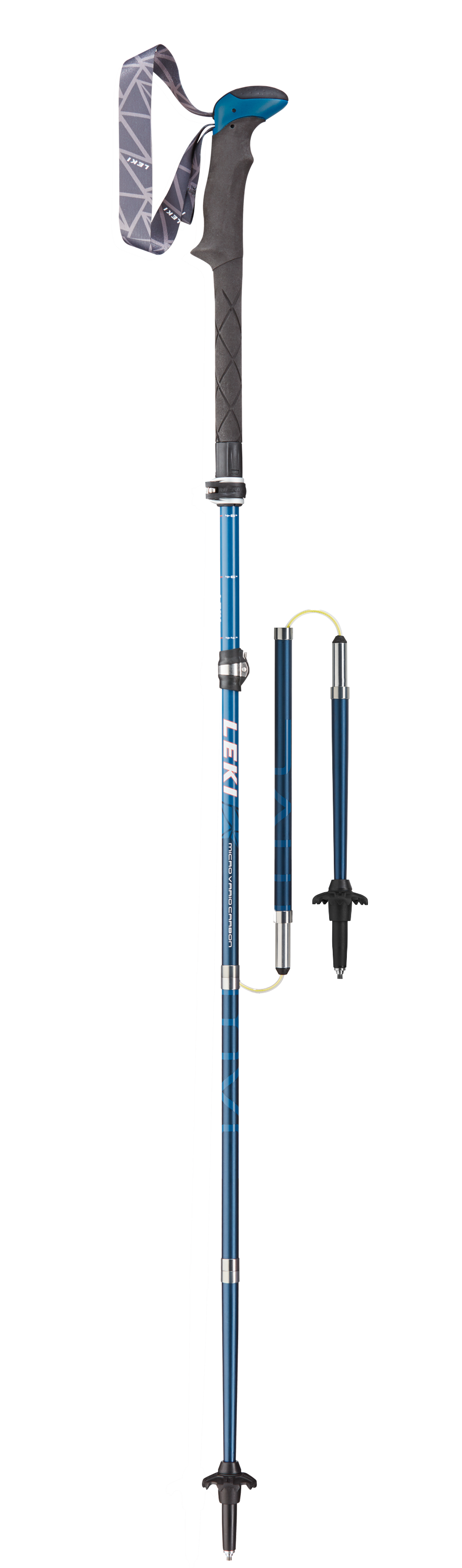 Leki MIC VARIO CARBON Wanderstöcke blau-weiß