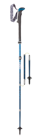 Leki MIC VARIO CARBON Wanderstöcke blau-weiß