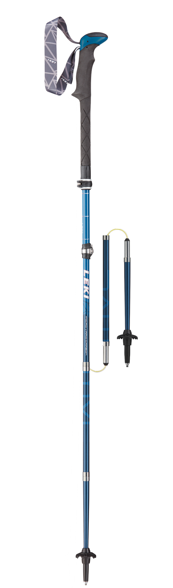 Leki MIC VARIO CARBON Wanderstöcke blau-weiß