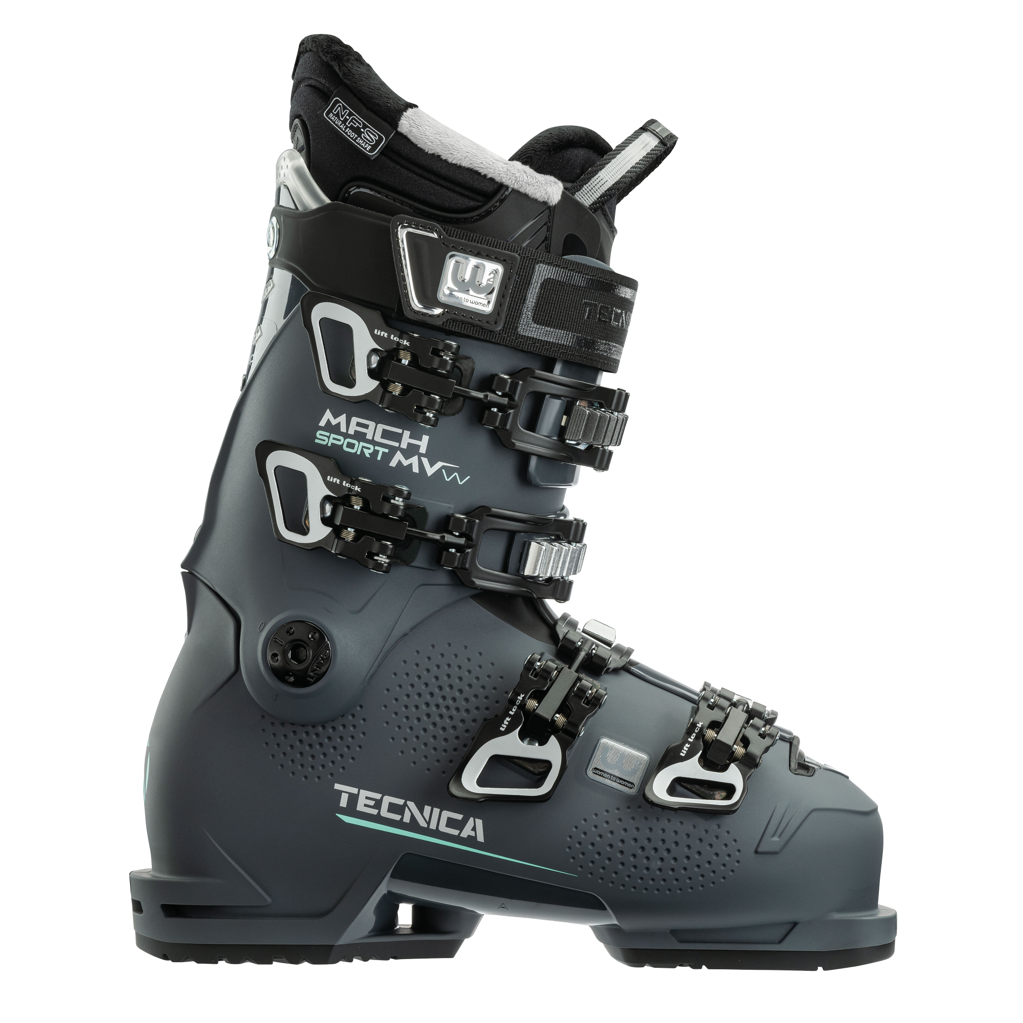 Tecnica MACH SPORT MV 95 W Skischuh race grey Damen Gr. Mondo 24.5 - EU 38 2/3