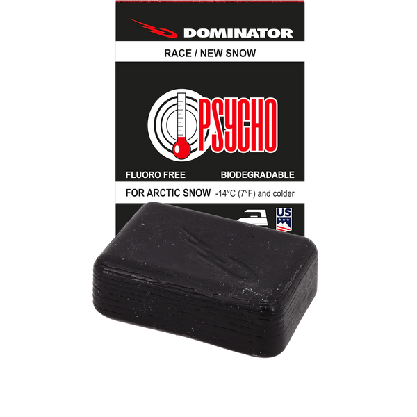 Dominator Wax Psycho NS Race Wax für Arctic New Snow -14°C und Kälter 100g