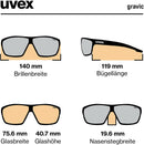 uvex GRAVIC Sportbrille white black mat Unisex