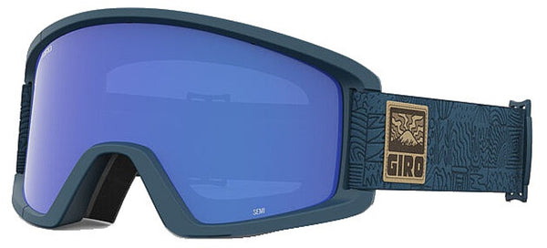 Giro SEMI Skibrille Harbor Blue Adventure Grid + Ersatzscheibe Unisex OTG