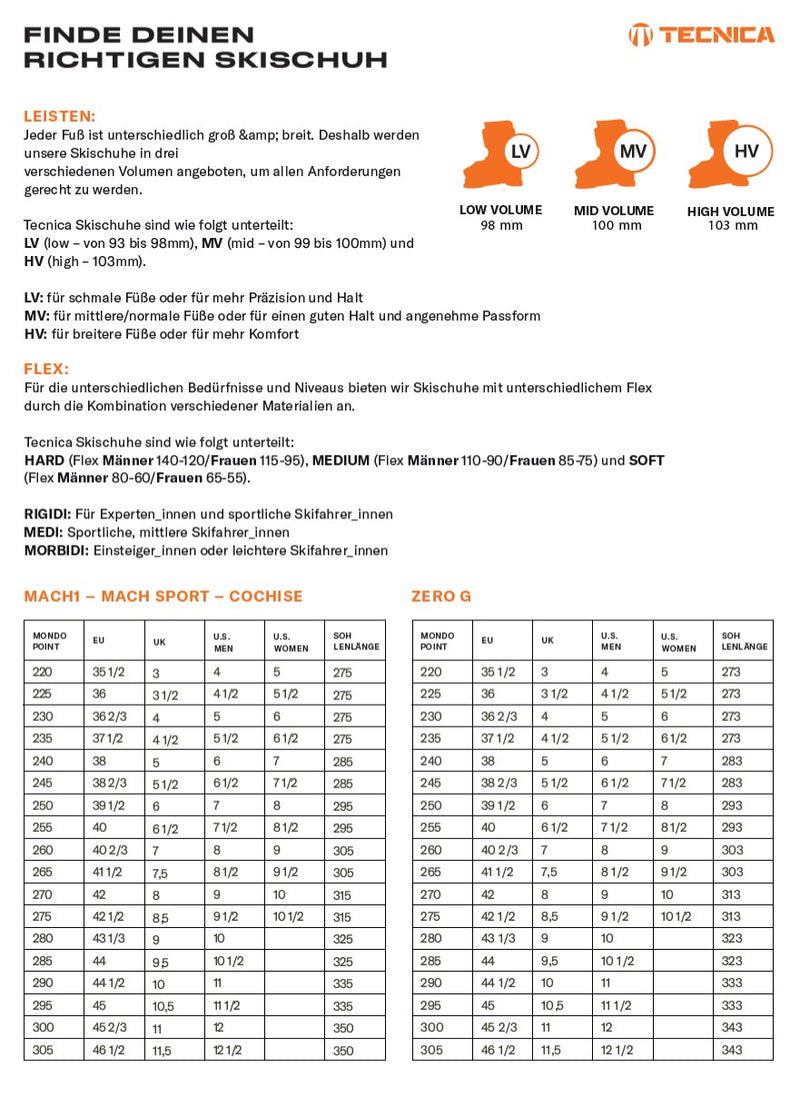 Tecnica COCHISE TEAM Skischuh progresive orange Damen oder Kinder Gr. Mondo 24.5 - EU 38 2/3