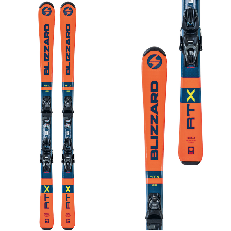 Blizzard RTX 160cm + Marker TLT 10 - Herren Ski Blau Orange