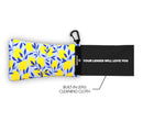 Sunnysoc LEMONADE Etui Brille Sonnenbrille Handy Tasche Schutzhülle Beutel Sack mit Karabinerhaken