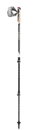 Leki TRAVELLER CARBON Wanderstöcke anthrazit-weiß-green Unisex