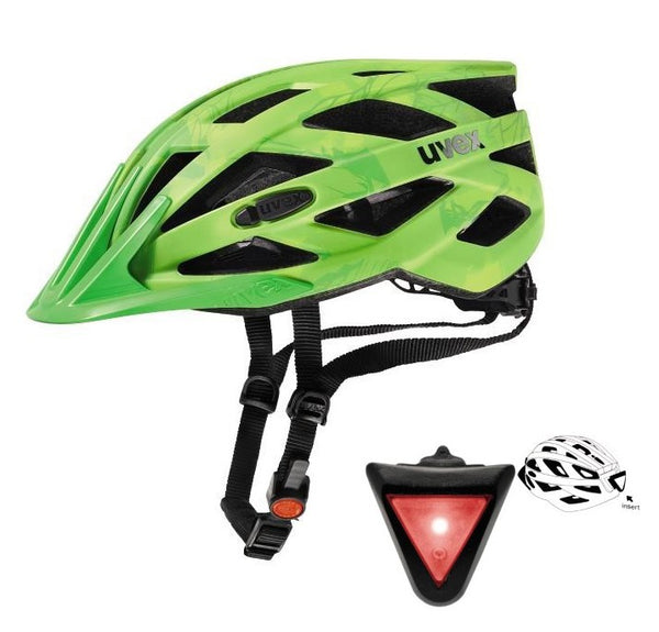Uvex I-VO CC mit LED Licht Fahrradhelm green lemon mat mit Rücklicht Unisex Erwachsene