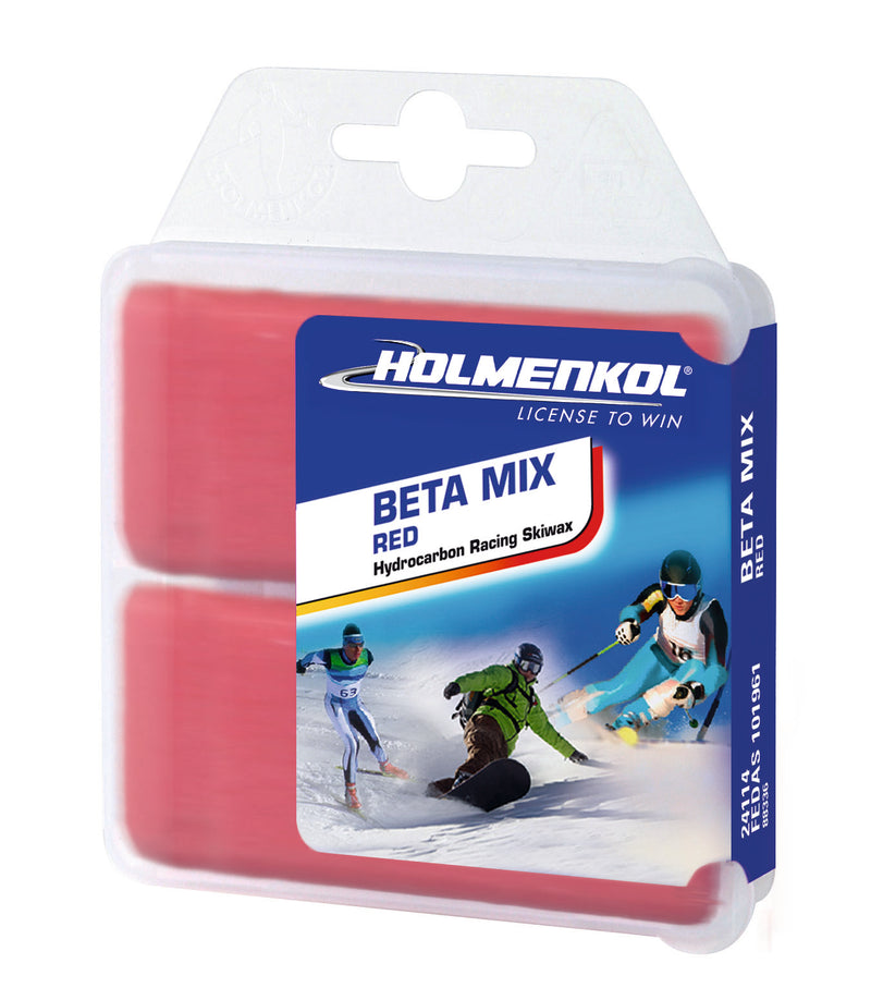 Holmenkol BetaMix Red 2x35g Basis Wachs Heißwachs