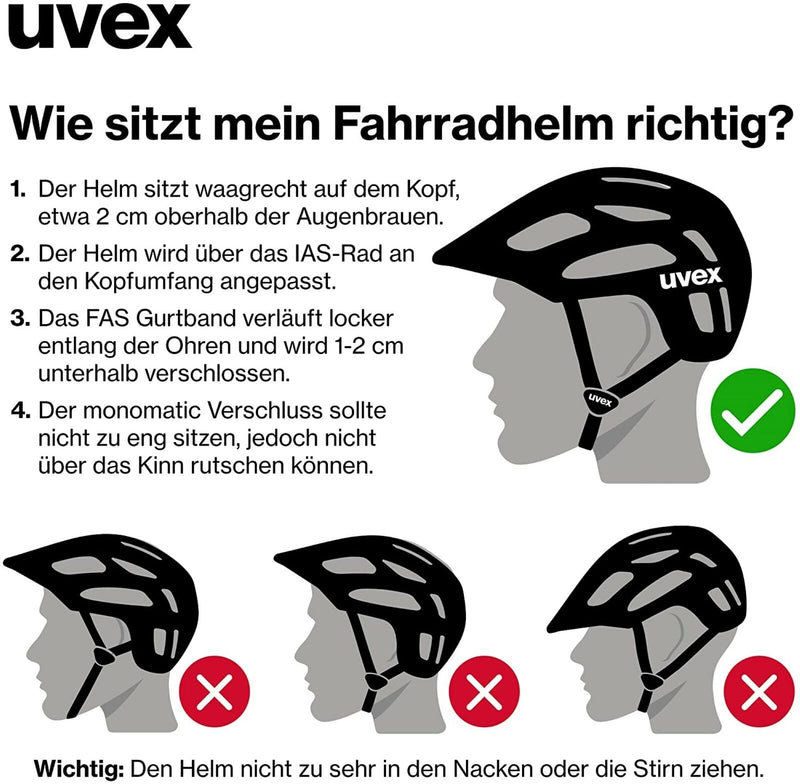 uvex RISE CC Fahrradhelm all black mat Unisex