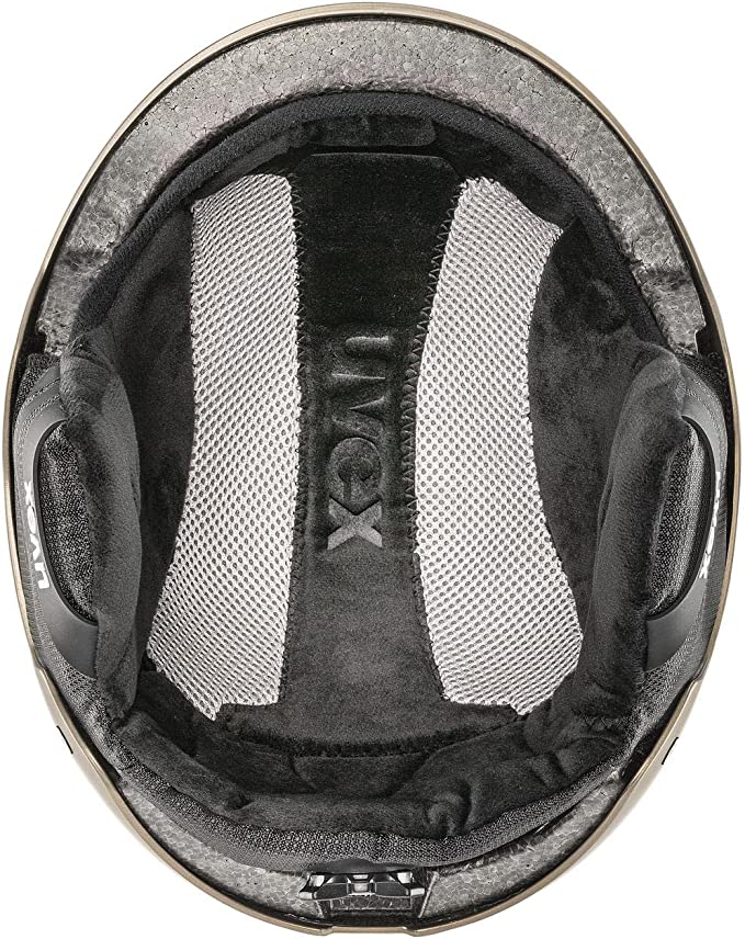 uvex WANTED Ski-Snowboardhelm soft gold-silver stripes mat Unisex