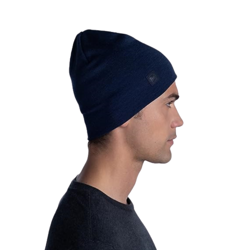 Buff MERINO MIDWEIGHT BEANIE für Erwachsene melange night blue Gr. One Size