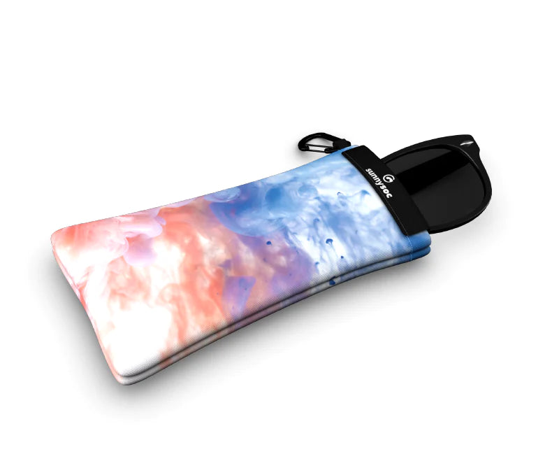 Sunnysoc INK Etui Brille Sonnenbrille Handy Tasche Schutzhülle Beutel Sack mit Karabinerhaken