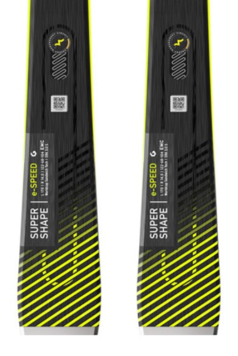 Head SUPERSHAPE E-SPEED Ski + Bindung PRD 12 GW Superflex neon yellow black Herren