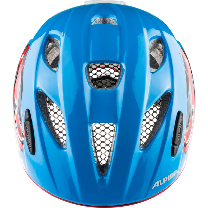 Alpina XIMO Fahrradhelm blue red car Kinder