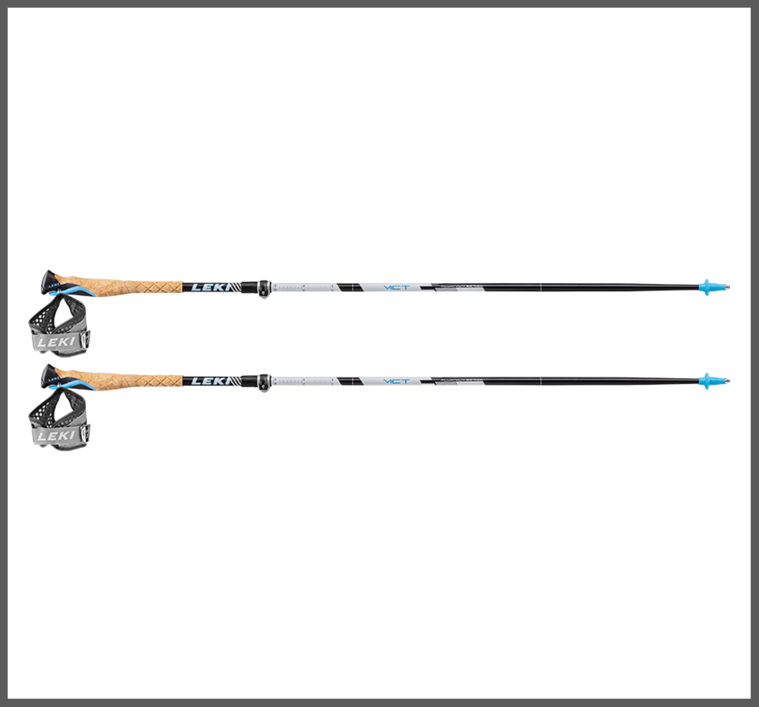 LEKI MCT VARIO Wanderstöcke schwarz-weiß-blue