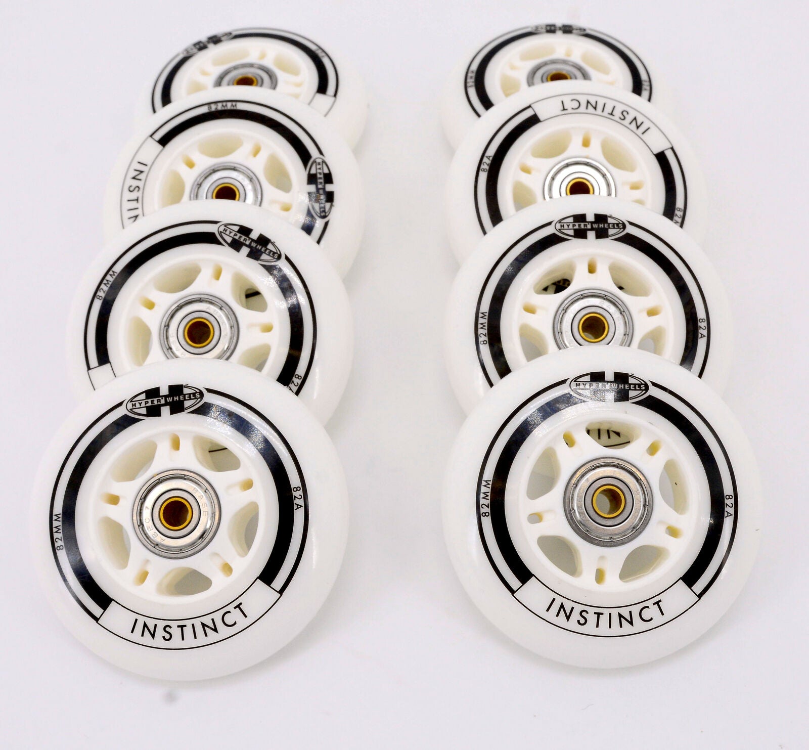 8er Set Hyper INSTINCT Rollenset 82mm/82A ABEC7 + 6mm Spacer