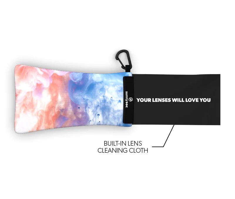 Sunnysoc INK Etui Brille Sonnenbrille Handy Tasche Schutzhülle Beutel Sack mit Karabinerhaken