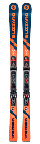 Blizzard FIREBIRD HRC 174cm + Marker XCELL 14 - Herren Rennski Blau Orange