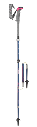 Leki MIC VARIO CARBON LADY Wanderstöcke blue-weiß-berry