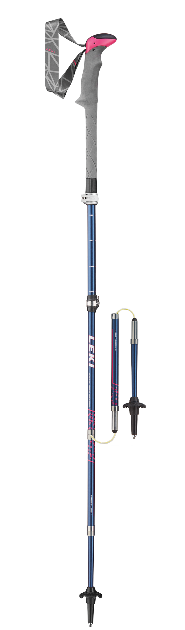 Leki MIC VARIO CARBON LADY Wanderstöcke blue-weiß-berry