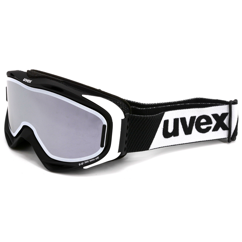 uvex G.GL 300 TOP Skibrille Black/White Unisex + Wechselscheibe Silber wht