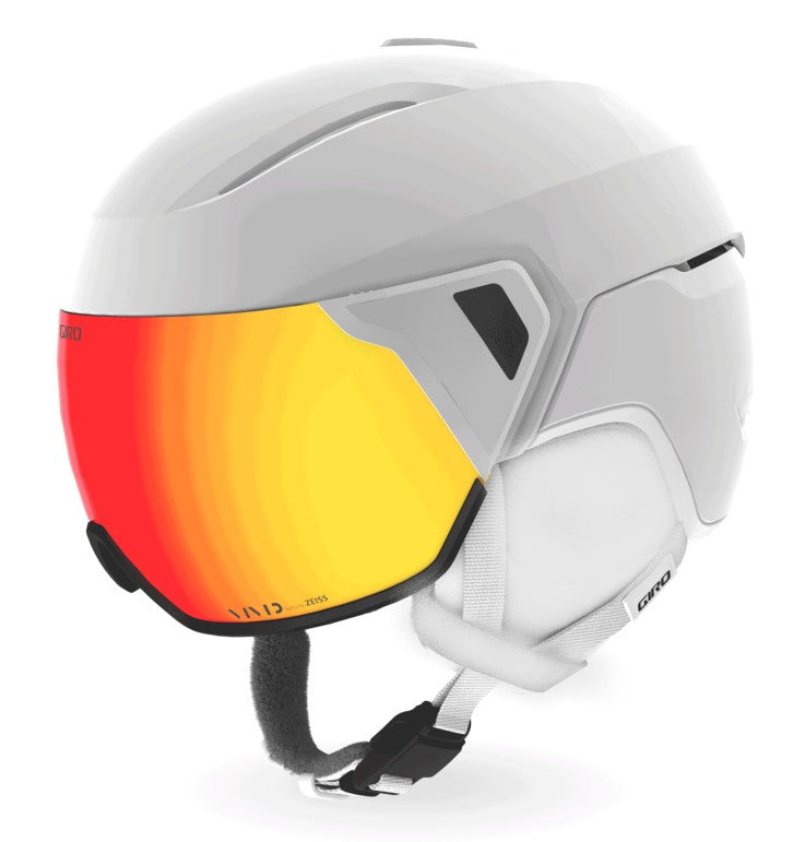 Giro ARIA SPHERICAL MIPS W Ski-Snowboardhelm matte white und VIVID ember Visier + Tragetasche Gr. M (55,5-59 cm) Damen