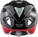 Alpina XIMO FLASH Fahrradhelm black white red star Kinder