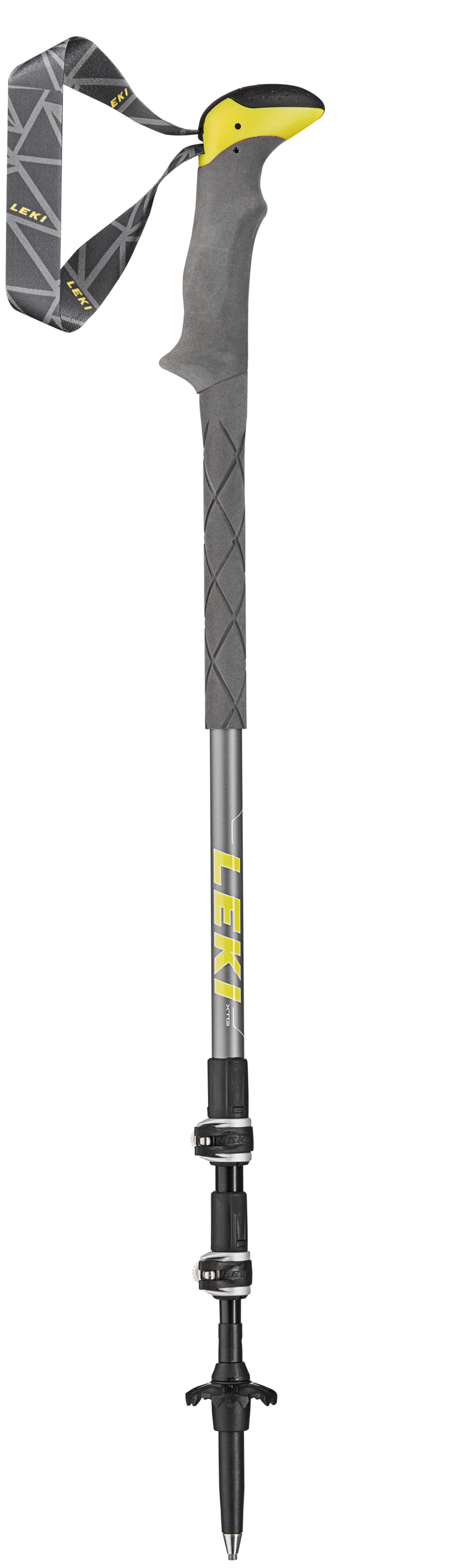 LEKI Stöcke SherpaLiteXTG Trekking 100-135cm grau-gelb-weiß Wanderstöcke Outdoor j21