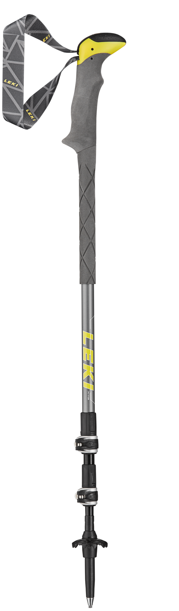 LEKI Stöcke SherpaLiteXTG Trekking 100-135cm grau-gelb-weiß Wanderstöcke Outdoor j21