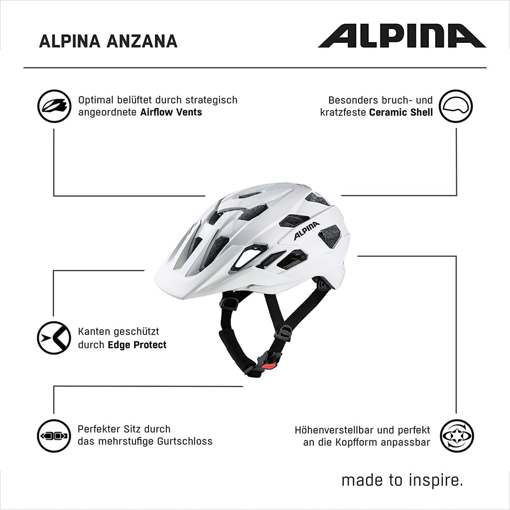 alpina anzana fahrradhelm Alpina ANZANA Fahrradhelm white Unisex