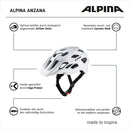 Alpina ANZANA Fahrradhelm white Unisex