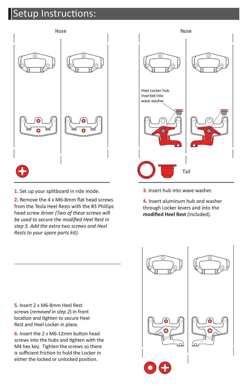 Spark R&D TESLA HEEL LOCKER Zubehör