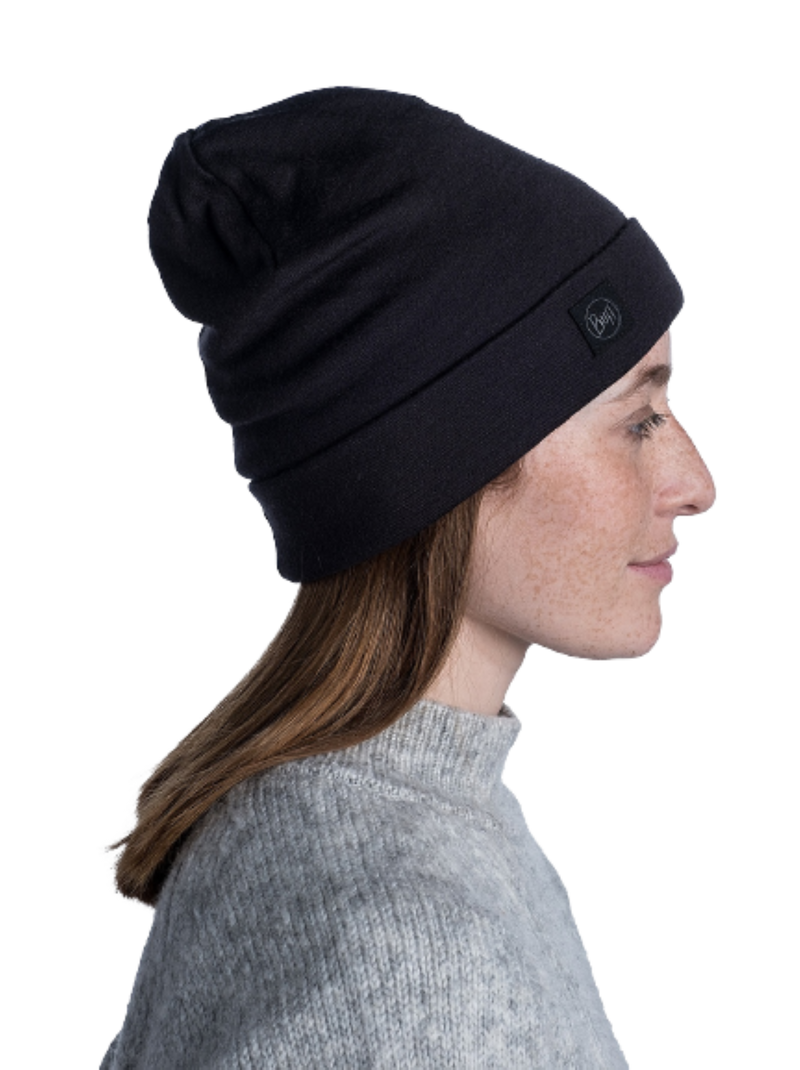 Buff MERINO HEAVYWEIGHT BEANIE für Erwachsene solid black Gr. One Size