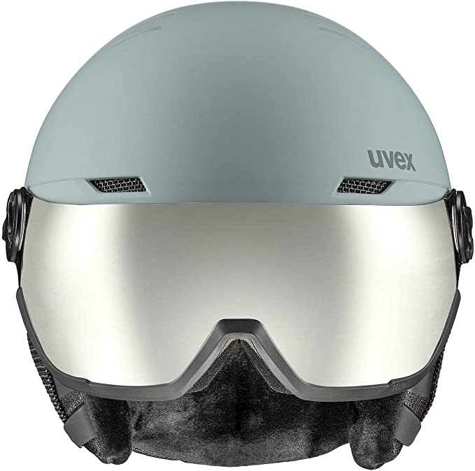 uvex WANTED VISOR Ski-Snowboardhelm glacier-rhino mat Unisex