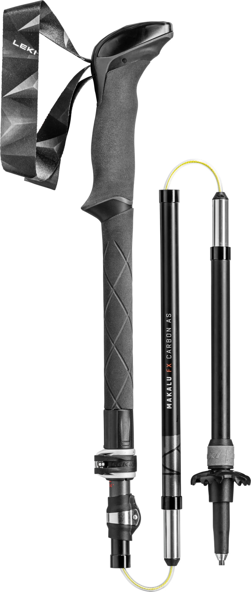 Leki MAKALU FX CARBON AS Wanderstöcke light anthracite-bright red-black (110-130 cm) Unisex