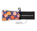 Sunnysoc ORANGE JUICE Etui Brille Sonnenbrille Handy Tasche Schutzhülle Beutel Sack mit Karabinerhaken