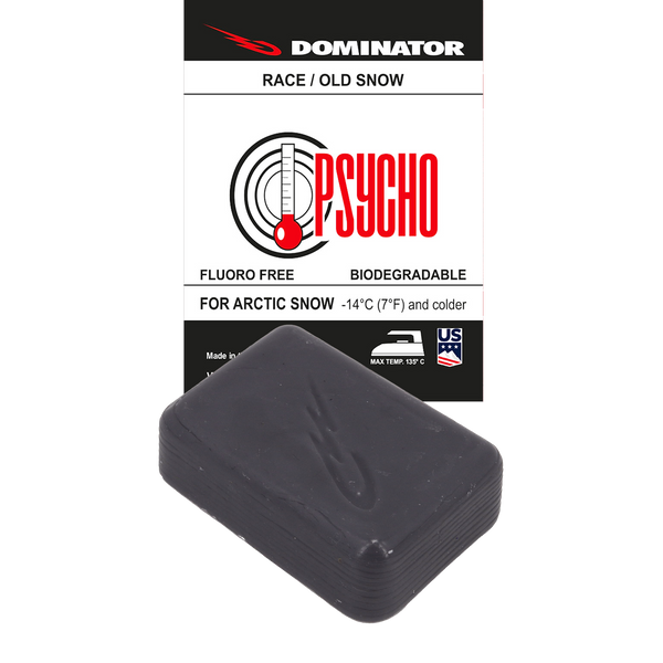 Dominator Wax Psycho OS Race Wax für Arctic Old Snow -14°C und Kälter 100g