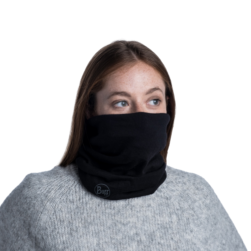 Buff MERINO MIDWEIGHT MULTIFUNKTIONSTUCH für Erwachsene solid black Gr. One Size